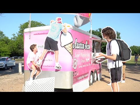 Sneaking on Top of an Ice Cream Truck!