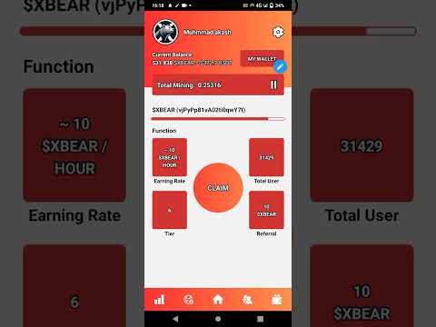 XBear Big project #earn with akash #cryptocurrency #akash #smartphone #airdrop