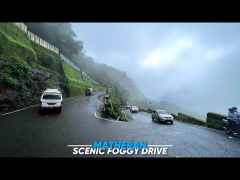 Matheran - 4K | Driving in Fog & Chilling Mist