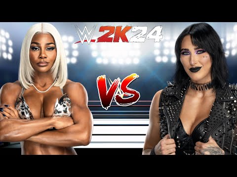 WWE 2K24 JADE CARGILL VS. RHEA RIPLEY 2/3 FALLS MATCH!