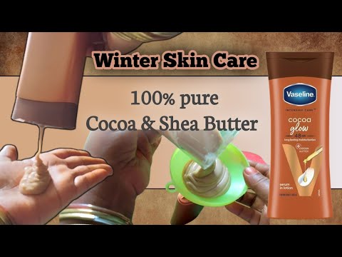 How to make body lotion at home//winter skin care products//Vaseline body lotion in telugu