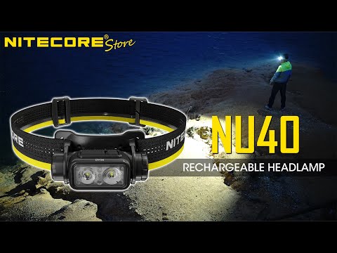 (Discontinued) Nitecore NU40 1000 lumen USB-C Rechargeable Running Headlamp