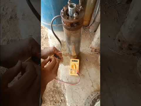 V4 single phase submersible pump check digital multimeter#0.5 hp subscribe check multimeter / shorts