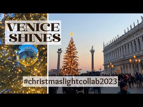 💫Magical Atmosphere at Venice🎄 Christmas Light Collaboration 2023▫️4K