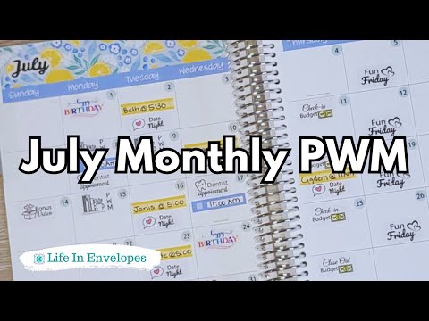 July Monthly PWM / Erin Condren 7x9 Vertical / Plan With Me / EC 7x9