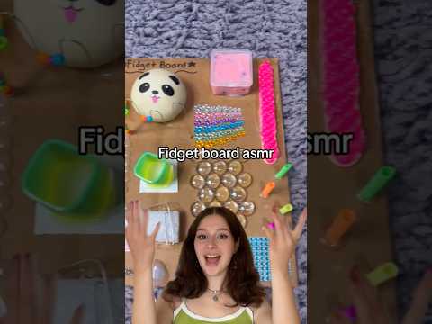 I Made a DIY FIDGET BOARD! 😱✨ *super satisfying sensory ASMR craft*