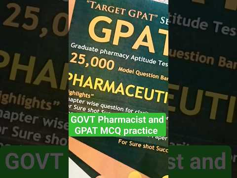 GOVT Pharmacist MCQ  #pharmacist #gpat2023 #viral #shortsfeed #shots #shorts #trending #viralvideo