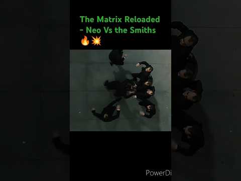 The Matrix Reloaded - Neo Vs the Smiths 🔥💥 #keanureeves