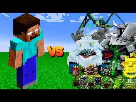 HEROBRINE vs Mowzie's Mobs - EPIC MINECRAFT BATTLE