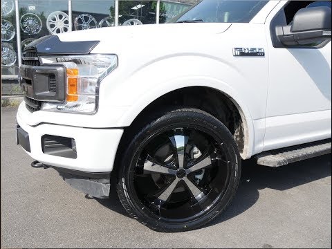 2018 FORD F150 SPORT WITH 24 INCH BLACK RIMS & TIRES