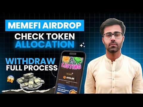 MemeFi Airdrop Check Your Token Allocation || MemeFi Airdrop Withdrawal Full Process