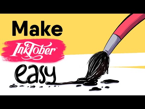 '4 WAYS' to Make Inktober Easy