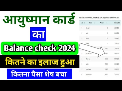 Ayushman Card Ka Paisa Kaise Check Kare | ayushman card ka balance kaise check kare