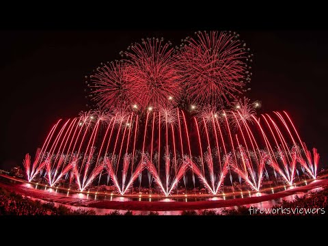 (VR180･3D) 2024.08.10 ぎふ長良川花火大会 第3章 平和への祈り ぎふの夜空に