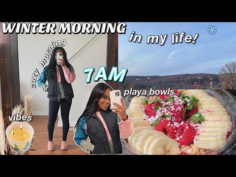 WINTER MORNING ROUTINE 2021 // a day in my life vlog! | Simone Cristina