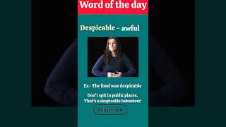 Word of the day #letslearnenglish #shorts #viral