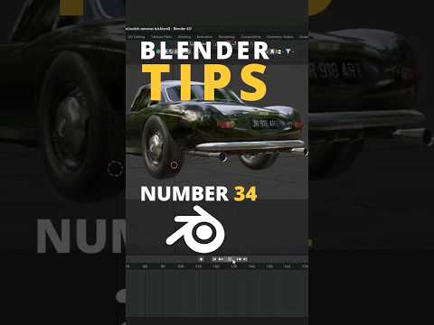 Blender Tips 34 Switch Cameras ✔️ #blender #blendertutorial #blender3d #quicktips