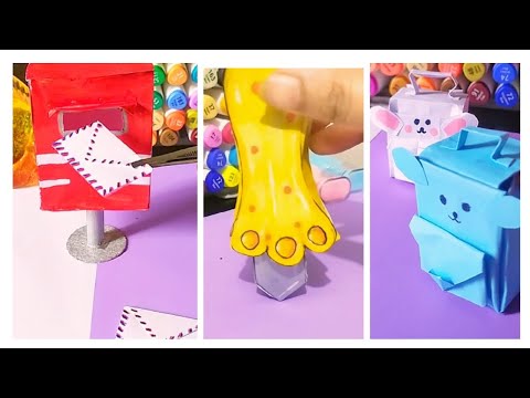 Easy craft ideas/miniature craft /paper crafts / how to make/DIY /sajia art and learning