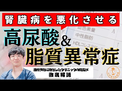 知らぬ間に腎臓を傷つけているかも！？見落とされがちな脂質異常症、尿酸を透析予防に特化したクリニックの院長が徹底解説！