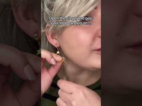 How to attach your loop earplug to our loop earplug earrings!