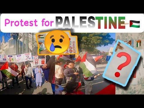 Protest for Palestine in Karachi | Envelope me kya tha❓🤔 🇵🇸 @MalikKVlogz