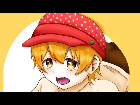 【すとぷり】いちごの帽子を被ったるぅとくん【イラスト】