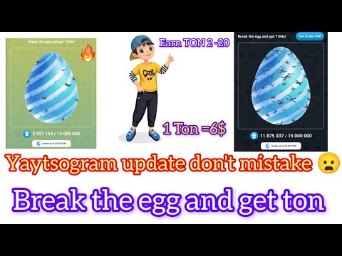 yaytsogram egg break tricks new update |yaytsogram chipher code today |telegram bot|#bot #yaytsogram