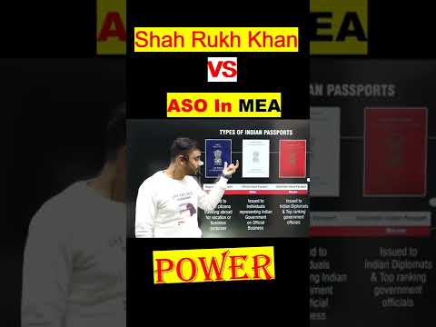 Shah Rukh Khan Vs. ASO In MEA || Power of ASO in MEA Officer🔥🔥|| #shorts #youtubeshorts #viralshorts