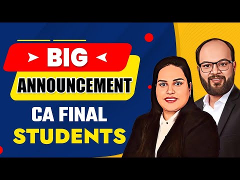 Big Announcement For CA Final Students | Skill Based Courses For CA Students | Big Update CA Final