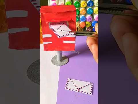 letter box#shorts #easycraftideas #miniaturecrafts #crafts #papercrafts #sajiaartandlearning #DIY