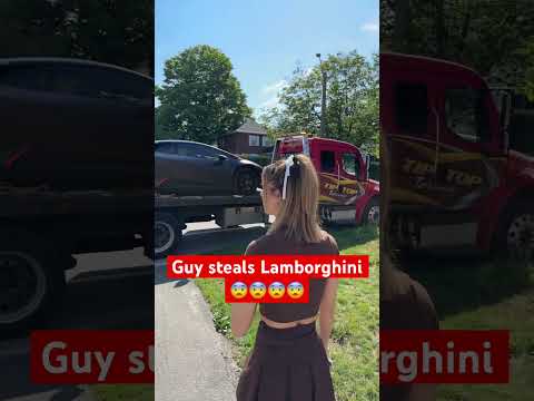 Guy steals Lamborghini 😧 #theif