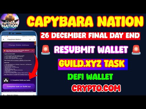 Capybara Nation Resubmit Wallet l Capybara Nation Wallet Connect Final Day l Capybara Nation withdra