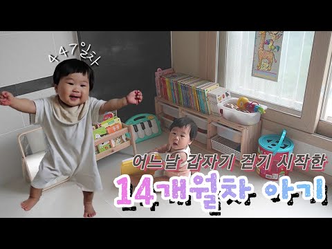 갑자기 걷기시작, 요즘 잘 가지고노는 장난감🪅, 대근육 느렸던아기, 14개월아기👶