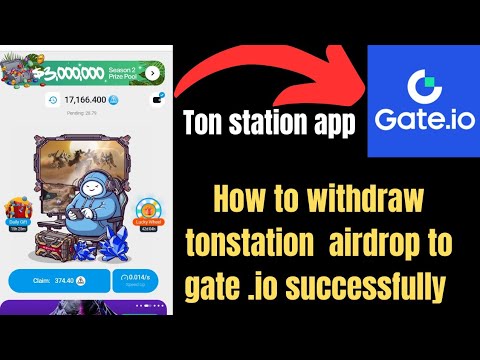 How to withdraw tonstation airdrop to gate.io&Mexc exchange successfully