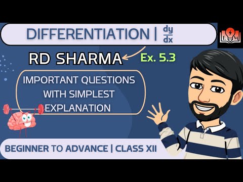 RD Sharma Differentiation Class 12 | Differentiation Class 12