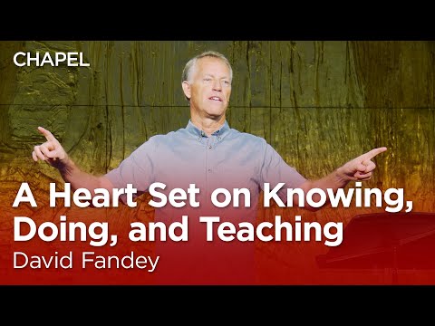 David Fandey: A Heart Set on Knowing, Doing, and Teaching [Talbot Chapel]