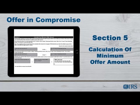 How to Complete Form 433-B (OIC) - Section 5 -- Calculation of Minimum Offer Amount