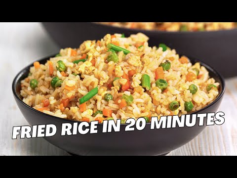 FRIED RICE. Easy Dinner in 20 Minutes. Asian Style EGG FRIED RICE Recipe by Always Yummy!