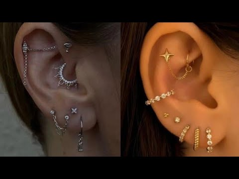 stylish ear piercing ideas| ear piercing for women| ear piercing designs