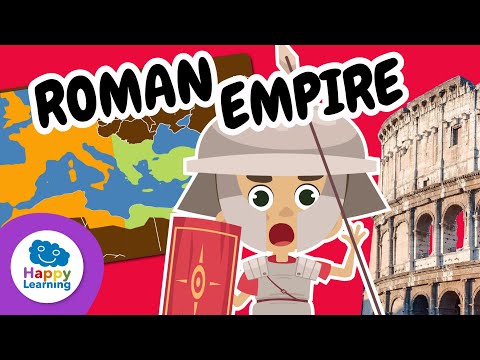 THE ROMAN EMPIRE 🏛️: Fascinating History and Facts for Kids | Learn with @HappyLearningENG