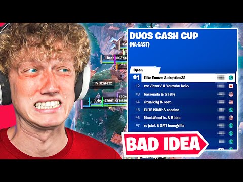 I Competed In The *DUO CASH CUP* And It Went HORRIBLY WRONG…