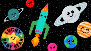 Baby's 1st Space Adventure: Baby Sensory Fun - Colourful Rockets & Planets - High Contrast Video