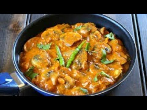 How to make dhaba style mushroom curry recipe - Home cooking