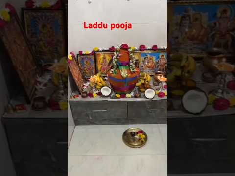 Ganesh laddu pooja in my home🙏 17kgs,76500rs . Please subscribe to my channel 🙏