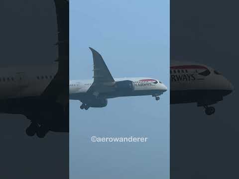 BRITISH AIRWAYS FOGGY takeoff at Chennai Airport #shorts #aviation #plane #b787 #takeoff #chennai