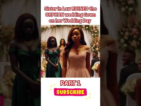 Sister in Law RUINED the ORPHAN wedding Gown  on her Wedding Day and this happened #africantales 3