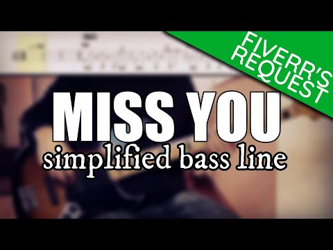 Miss You - The Rolling Stones | Simplified bass line with tabs #141