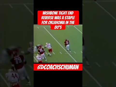 Wishbone tight end reverse was a staple for oklahoma in the 80’s