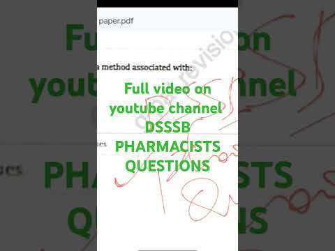 DSSSB PHARMACISTS shortsfeed #shortsviral #shortsyoutube #shirtsvideo @g-patrevisionclasses