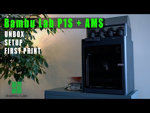 My first 3D Printer! Bambu Lab P1S Unboxing | Setup | First Print